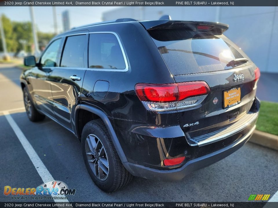 2020 Jeep Grand Cherokee Limited 4x4 Diamond Black Crystal Pearl / Light Frost Beige/Black Photo #8