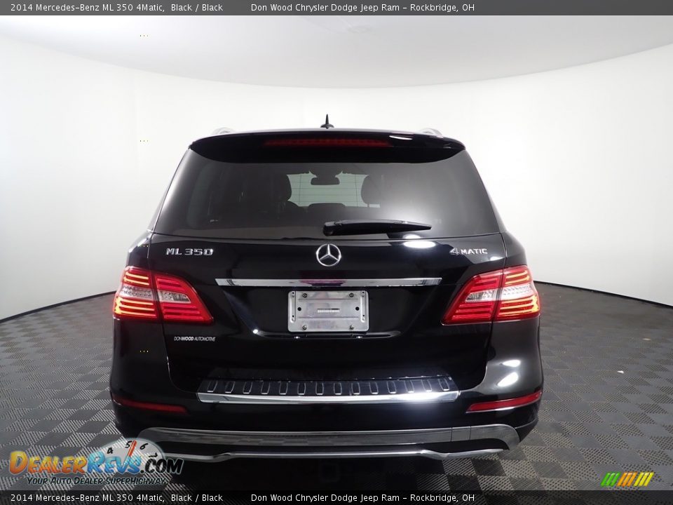 2014 Mercedes-Benz ML 350 4Matic Black / Black Photo #10