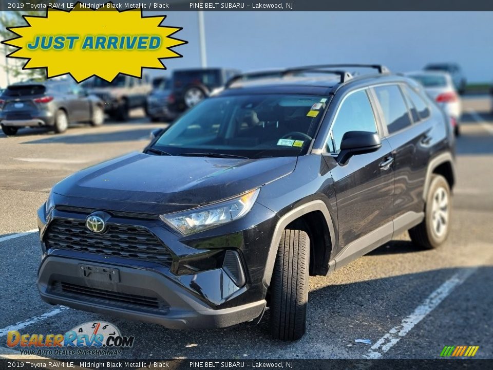 2019 Toyota RAV4 LE Midnight Black Metallic / Black Photo #1