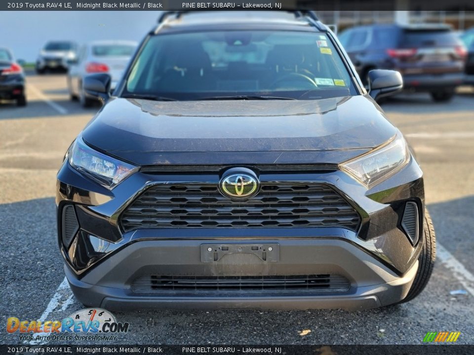 2019 Toyota RAV4 LE Midnight Black Metallic / Black Photo #3