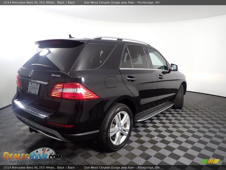 2014 Mercedes-Benz ML 350 4Matic Black / Black Photo #13