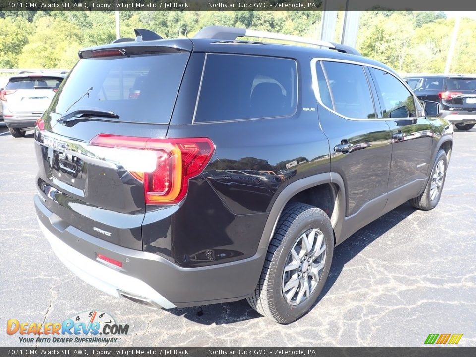 2021 GMC Acadia SLE AWD Ebony Twilight Metallic / Jet Black Photo #5