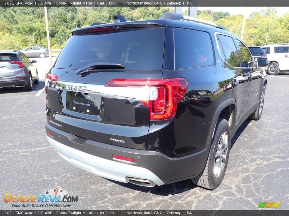 2021 GMC Acadia SLE AWD Ebony Twilight Metallic / Jet Black Photo #6