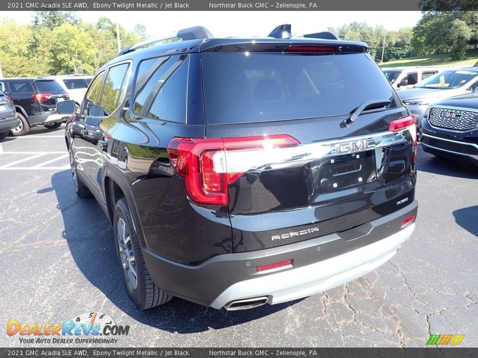 2021 GMC Acadia SLE AWD Ebony Twilight Metallic / Jet Black Photo #7