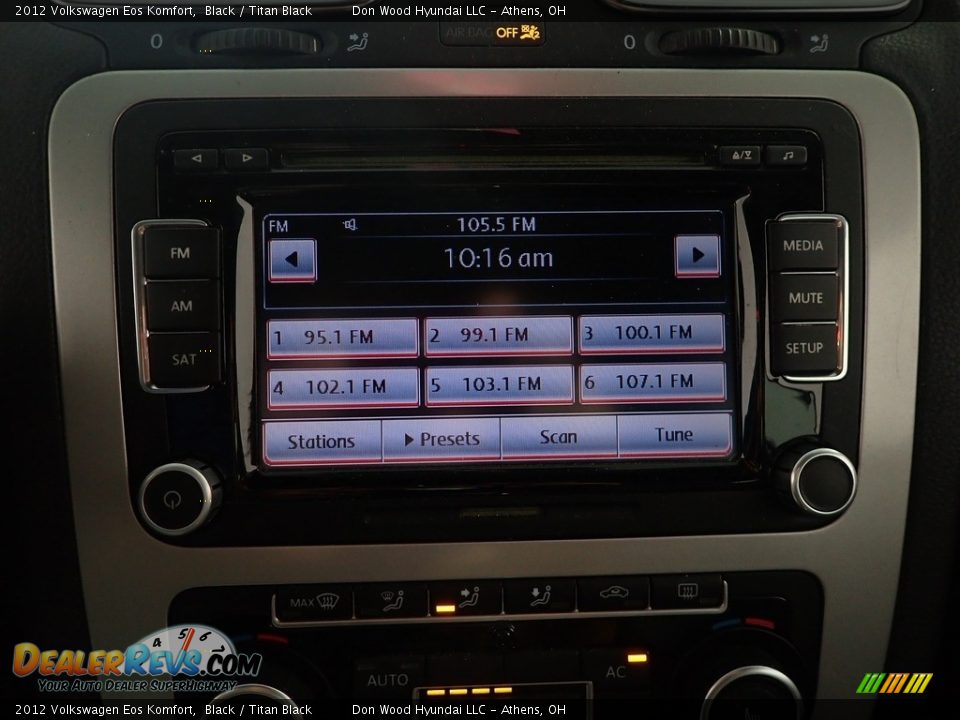 2012 Volkswagen Eos Komfort Black / Titan Black Photo #2