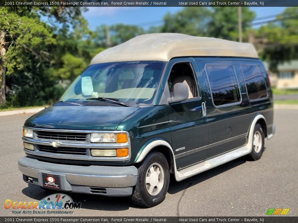 Front 3/4 View of 2001 Chevrolet Express 1500 Passenger Conversion Van Photo #1