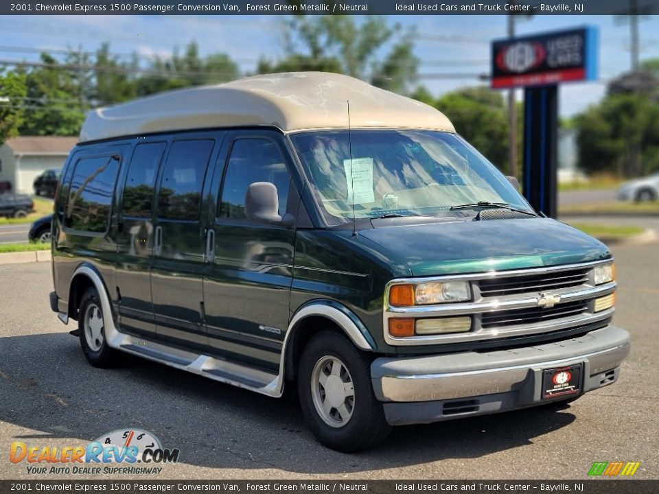 2001 Chevrolet Express 1500 Passenger Conversion Van Forest Green Metallic / Neutral Photo #2