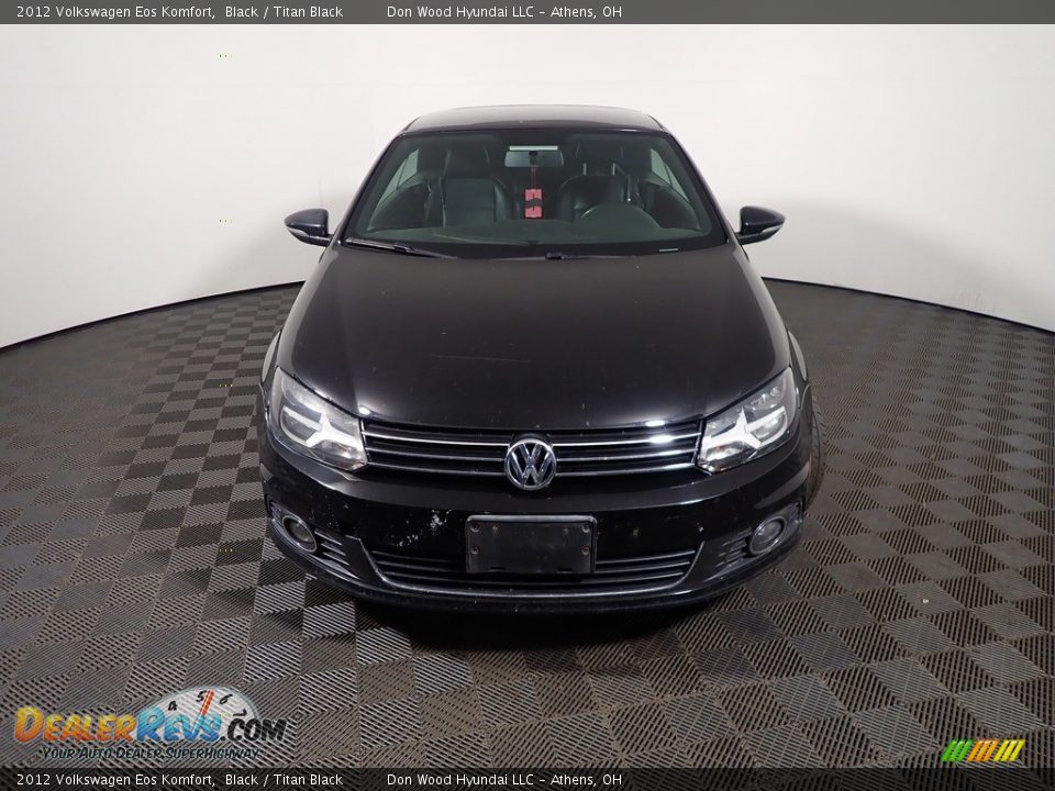 2012 Volkswagen Eos Komfort Black / Titan Black Photo #5