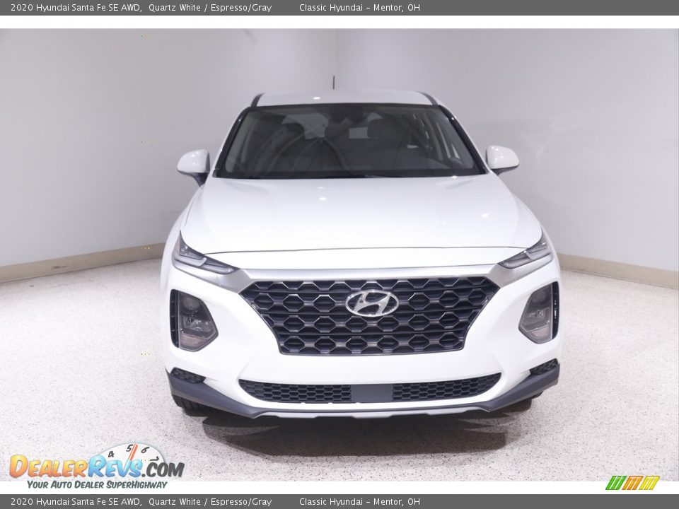 2020 Hyundai Santa Fe SE AWD Quartz White / Espresso/Gray Photo #2