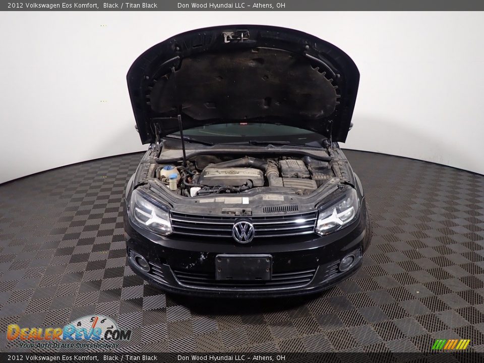 2012 Volkswagen Eos Komfort Black / Titan Black Photo #6
