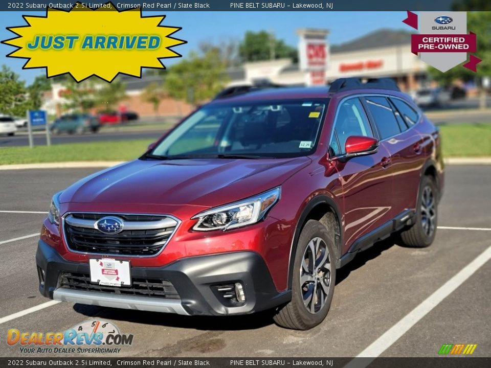 2022 Subaru Outback 2.5i Limited Crimson Red Pearl / Slate Black Photo #1