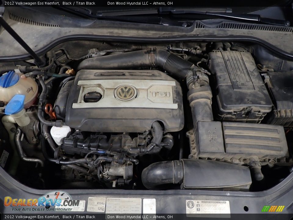 2012 Volkswagen Eos Komfort Black / Titan Black Photo #7