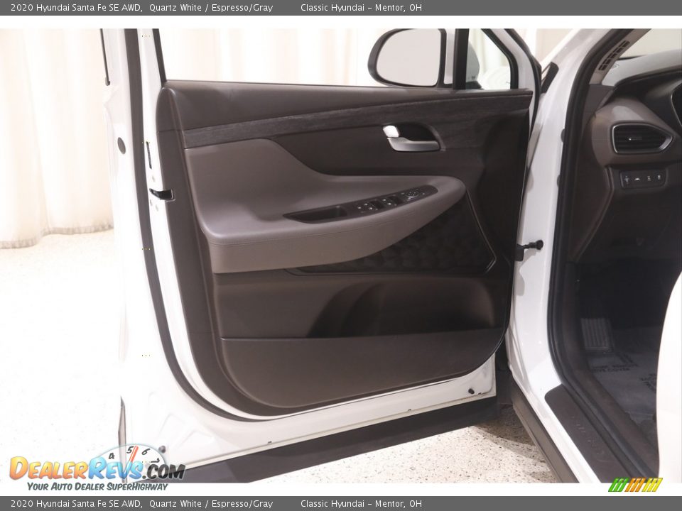 2020 Hyundai Santa Fe SE AWD Quartz White / Espresso/Gray Photo #4