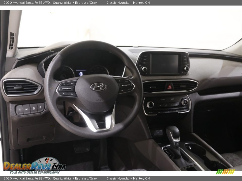 2020 Hyundai Santa Fe SE AWD Quartz White / Espresso/Gray Photo #6