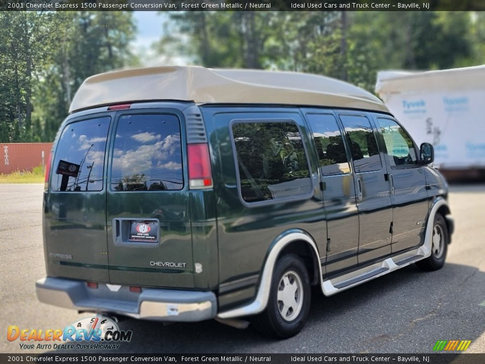 2001 Chevrolet Express 1500 Passenger Conversion Van Forest Green Metallic / Neutral Photo #7