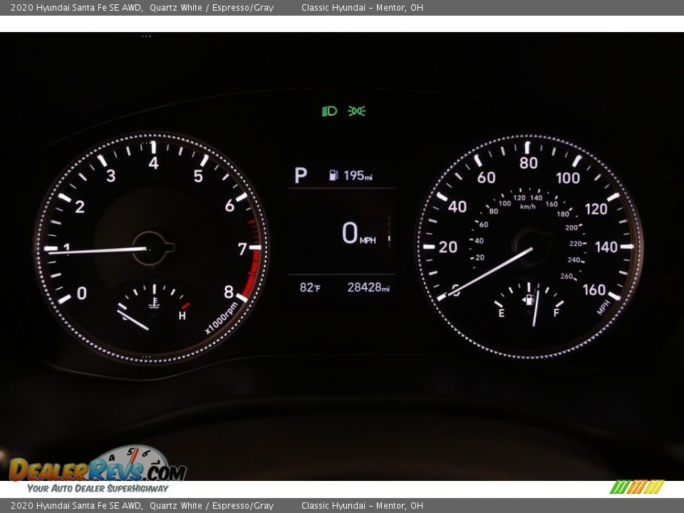 2020 Hyundai Santa Fe SE AWD Quartz White / Espresso/Gray Photo #8