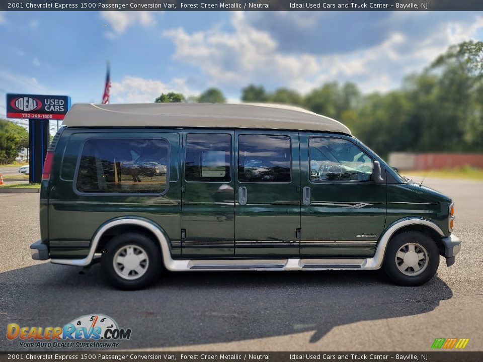 2001 Chevrolet Express 1500 Passenger Conversion Van Forest Green Metallic / Neutral Photo #8