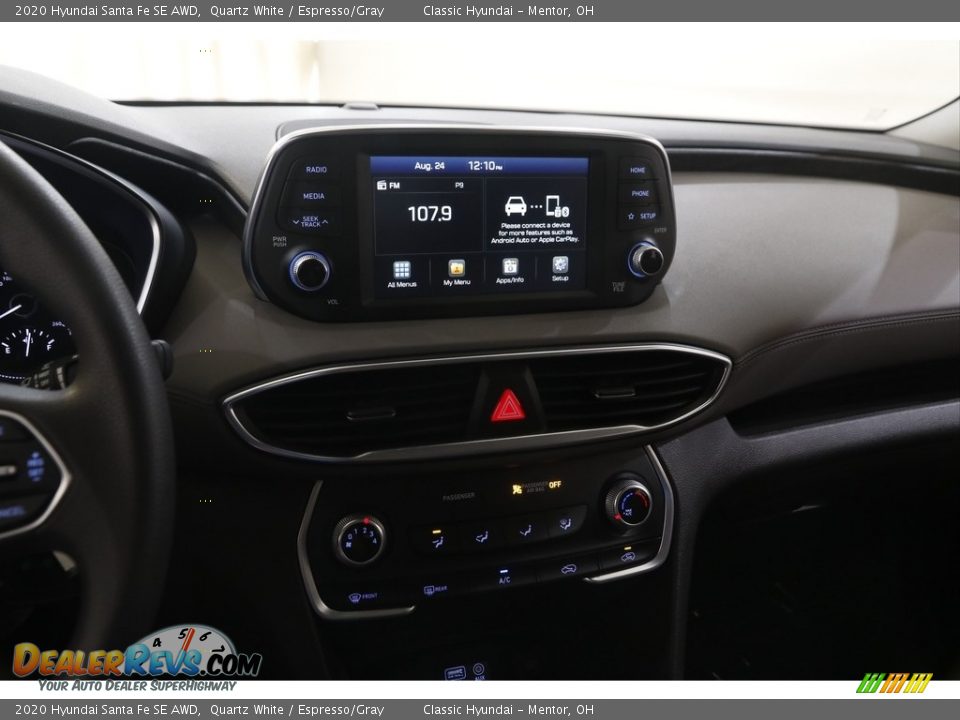 2020 Hyundai Santa Fe SE AWD Quartz White / Espresso/Gray Photo #9