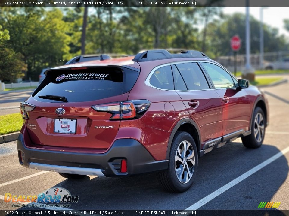 2022 Subaru Outback 2.5i Limited Crimson Red Pearl / Slate Black Photo #7