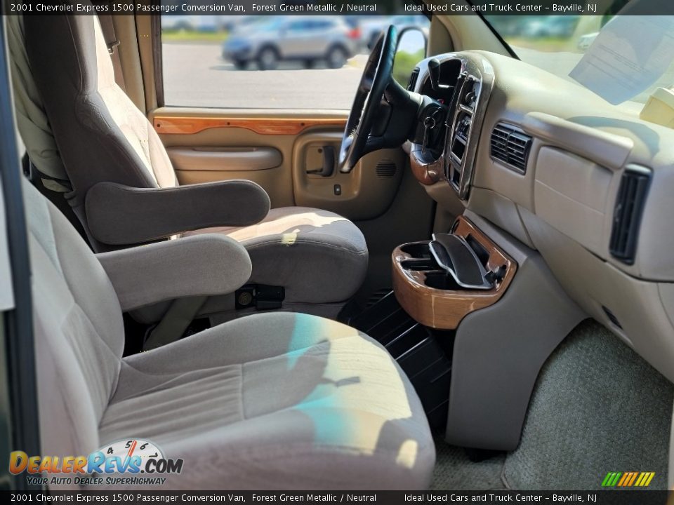 Front Seat of 2001 Chevrolet Express 1500 Passenger Conversion Van Photo #11