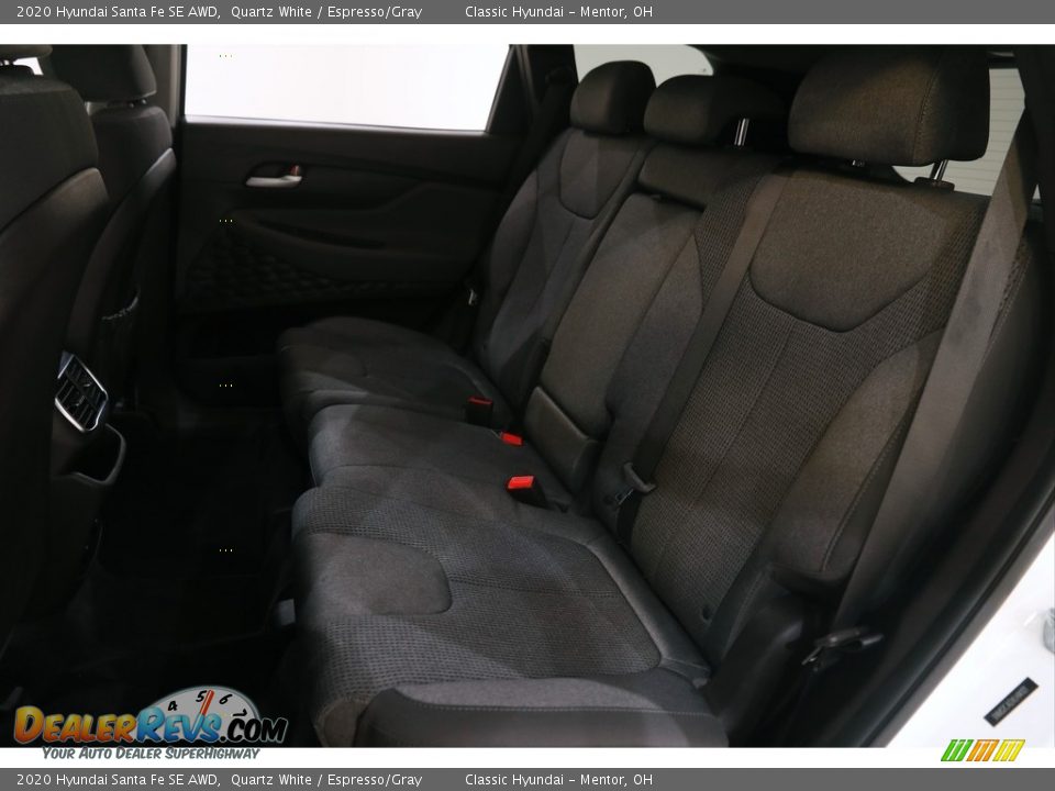 2020 Hyundai Santa Fe SE AWD Quartz White / Espresso/Gray Photo #16