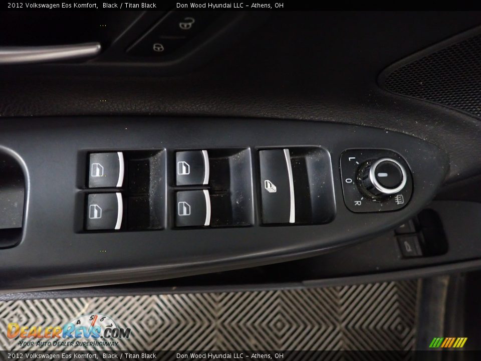 2012 Volkswagen Eos Komfort Black / Titan Black Photo #19