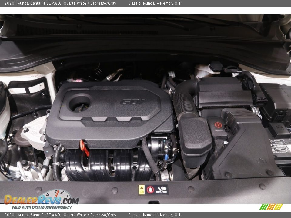 2020 Hyundai Santa Fe SE AWD Quartz White / Espresso/Gray Photo #18