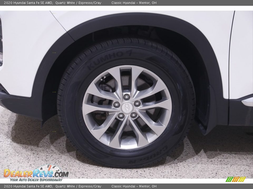 2020 Hyundai Santa Fe SE AWD Quartz White / Espresso/Gray Photo #19