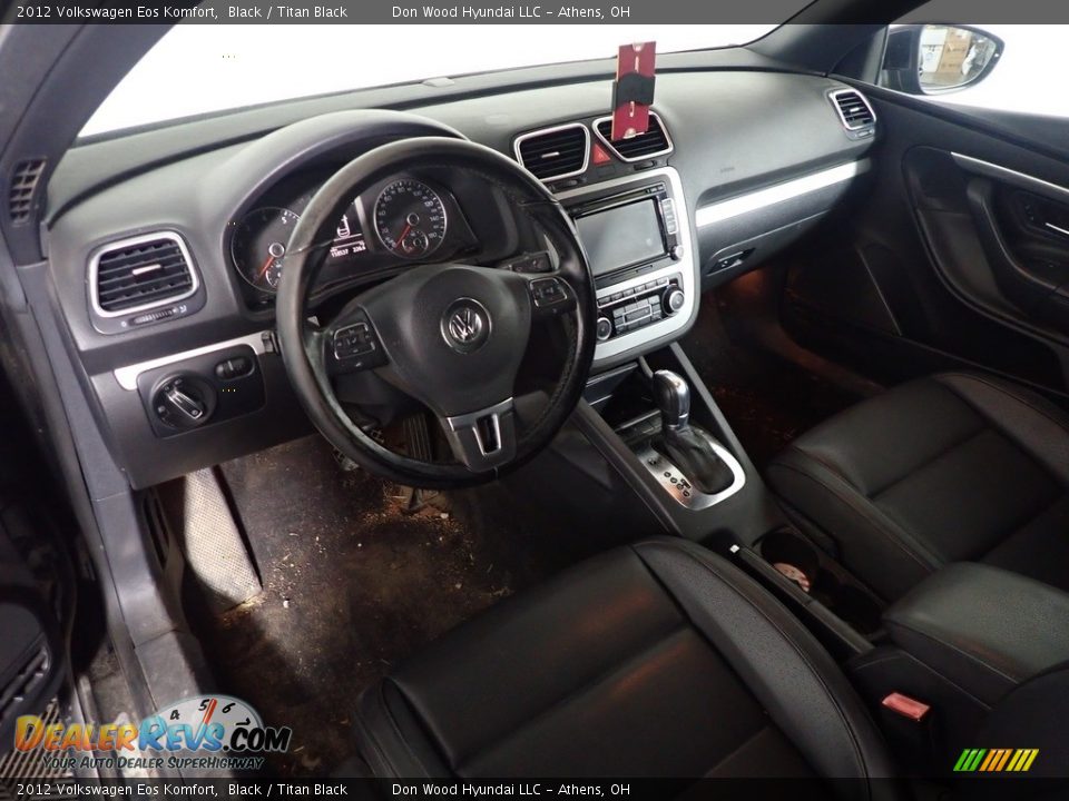 2012 Volkswagen Eos Komfort Black / Titan Black Photo #21