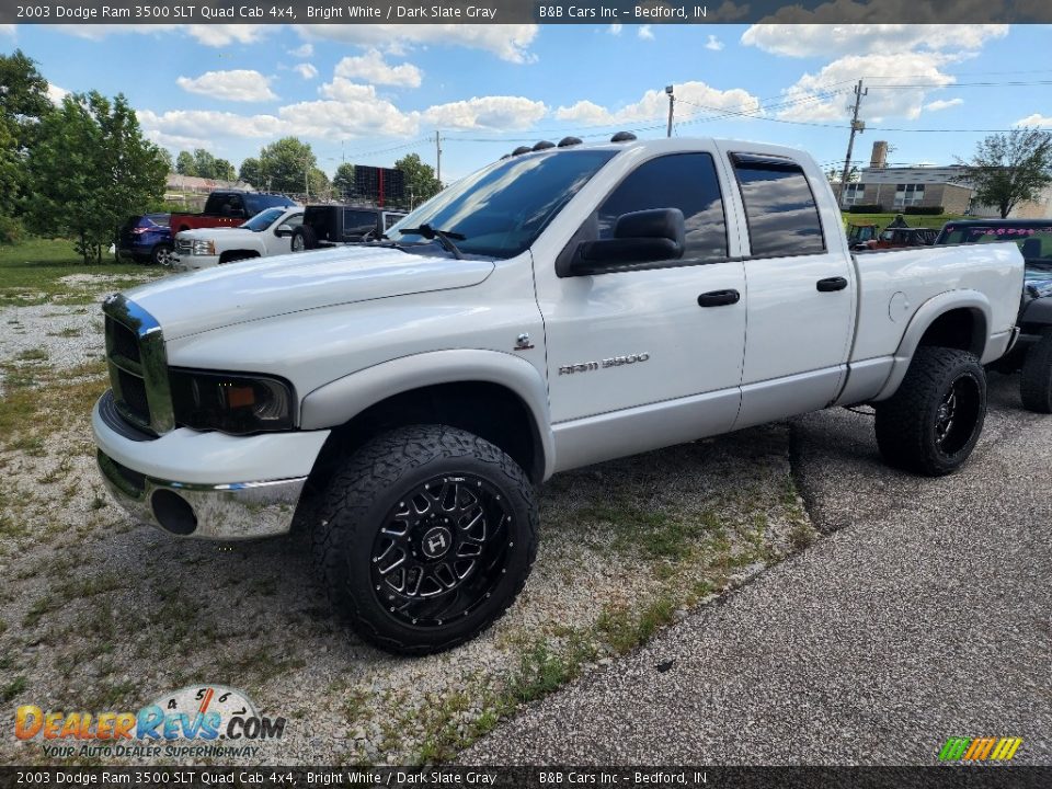 Front 3/4 View of 2003 Dodge Ram 3500 SLT Quad Cab 4x4 Photo #2