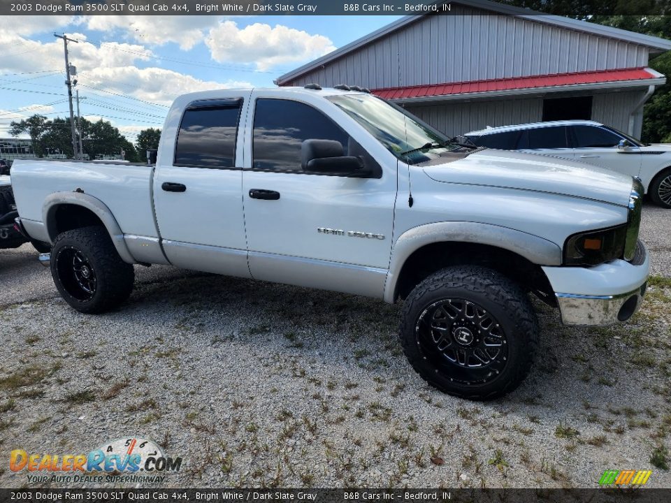 Bright White 2003 Dodge Ram 3500 SLT Quad Cab 4x4 Photo #4