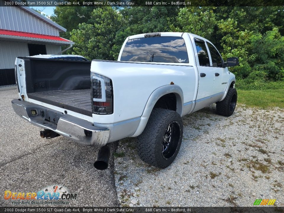 2003 Dodge Ram 3500 SLT Quad Cab 4x4 Bright White / Dark Slate Gray Photo #9