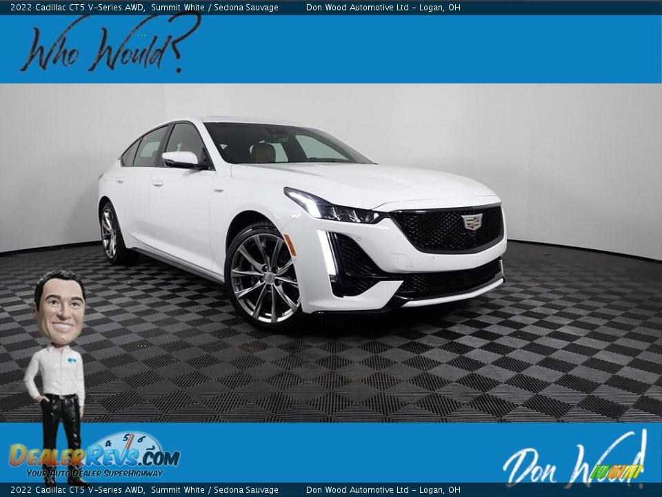 2022 Cadillac CT5 V-Series AWD Summit White / Sedona Sauvage Photo #1
