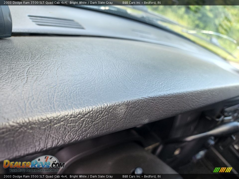 2003 Dodge Ram 3500 SLT Quad Cab 4x4 Bright White / Dark Slate Gray Photo #15