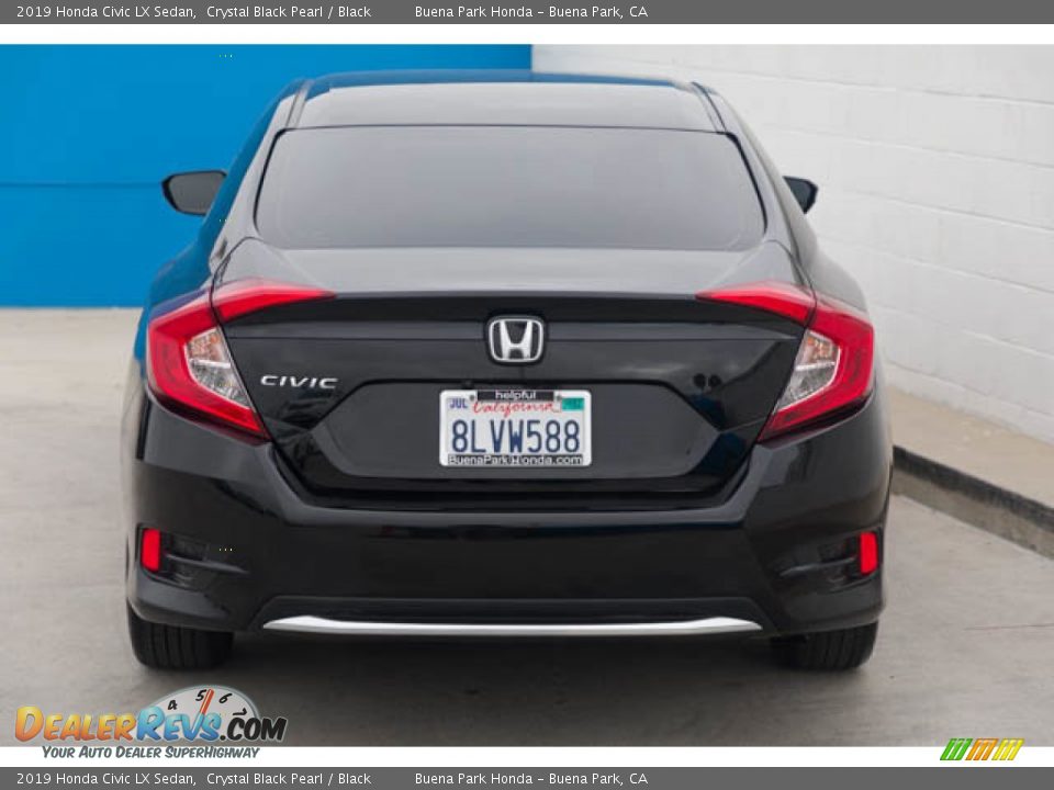 2019 Honda Civic LX Sedan Crystal Black Pearl / Black Photo #11