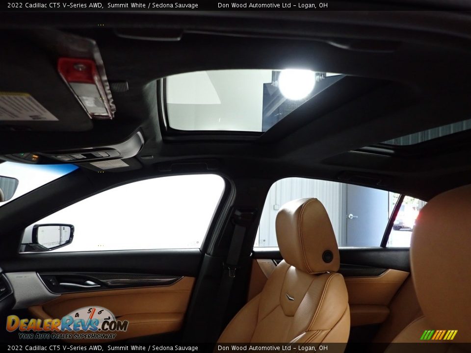 2022 Cadillac CT5 V-Series AWD Summit White / Sedona Sauvage Photo #6