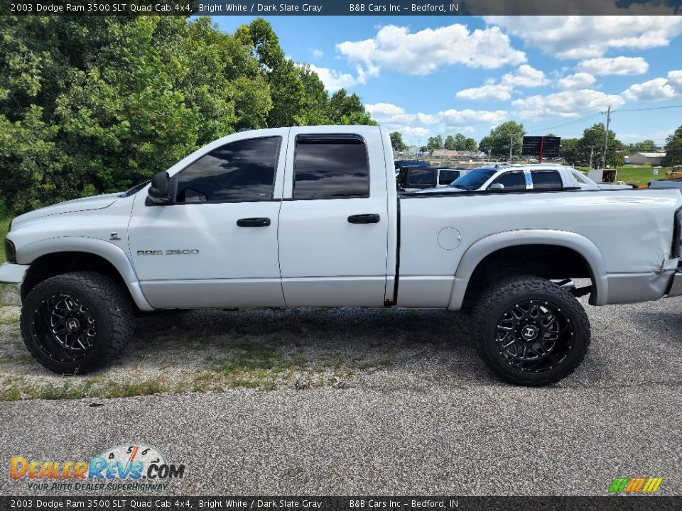 2003 Dodge Ram 3500 SLT Quad Cab 4x4 Bright White / Dark Slate Gray Photo #21