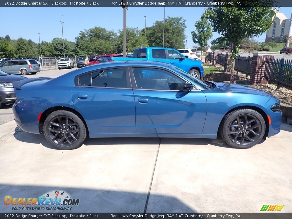 2022 Dodge Charger SXT Blacktop Frostbite / Black Photo #6