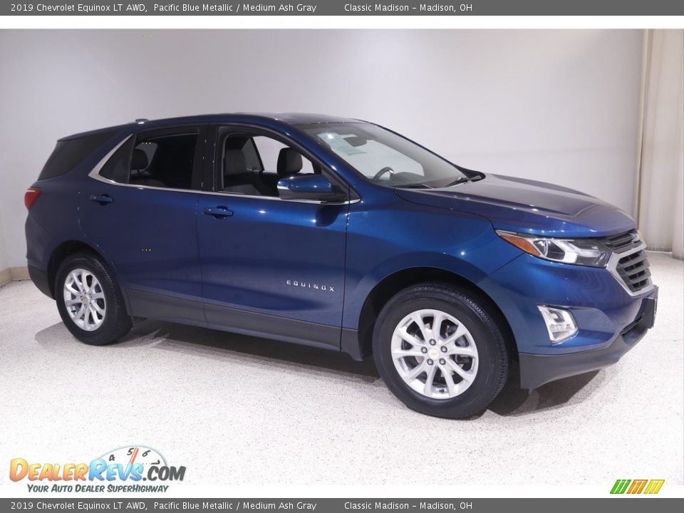 2019 Chevrolet Equinox LT AWD Pacific Blue Metallic / Medium Ash Gray Photo #1