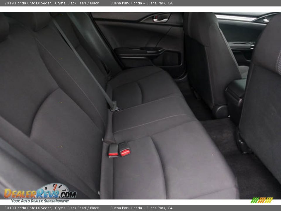 2019 Honda Civic LX Sedan Crystal Black Pearl / Black Photo #21