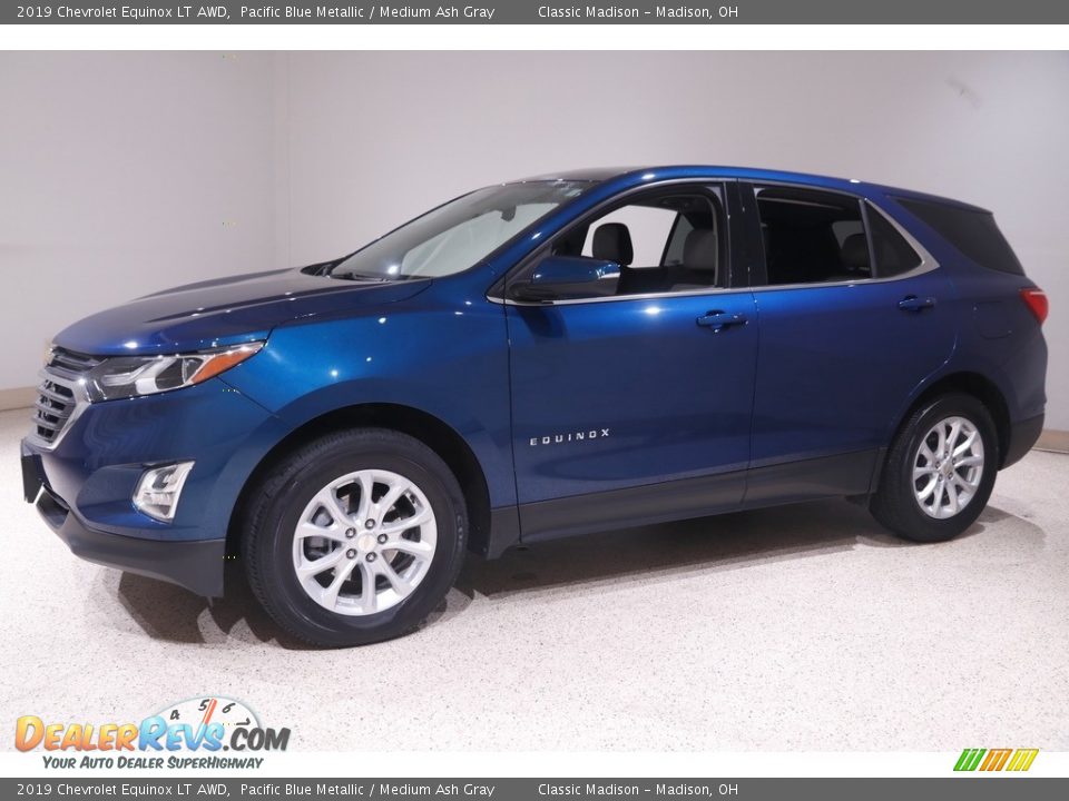 2019 Chevrolet Equinox LT AWD Pacific Blue Metallic / Medium Ash Gray Photo #3