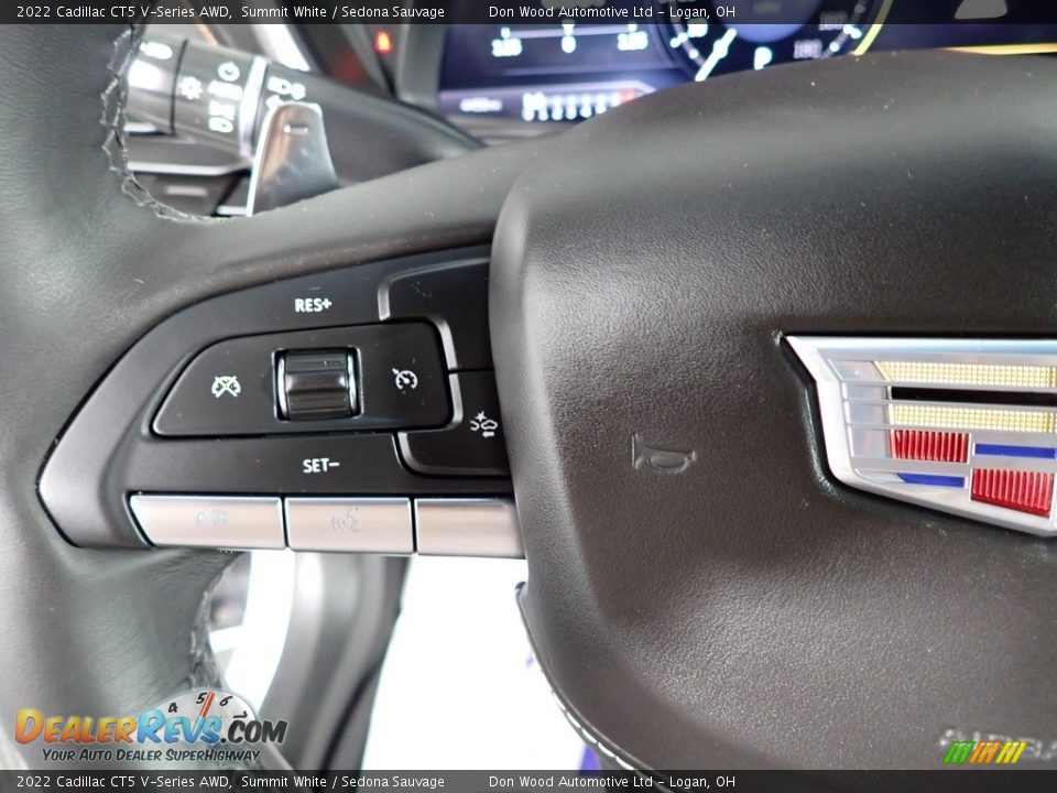 2022 Cadillac CT5 V-Series AWD Steering Wheel Photo #20