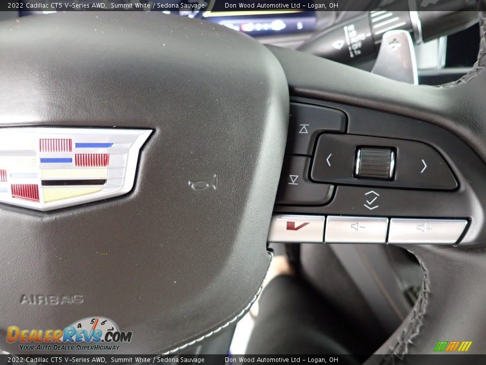 2022 Cadillac CT5 V-Series AWD Steering Wheel Photo #21