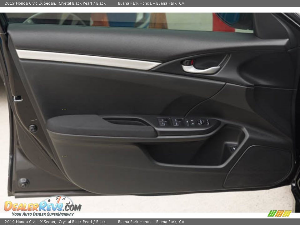 2019 Honda Civic LX Sedan Crystal Black Pearl / Black Photo #29