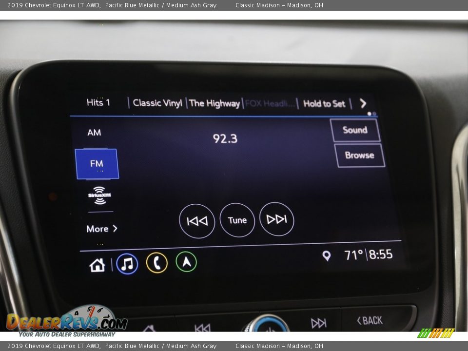 2019 Chevrolet Equinox LT AWD Pacific Blue Metallic / Medium Ash Gray Photo #10