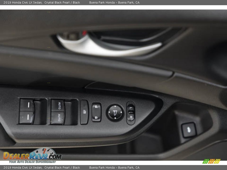 2019 Honda Civic LX Sedan Crystal Black Pearl / Black Photo #30