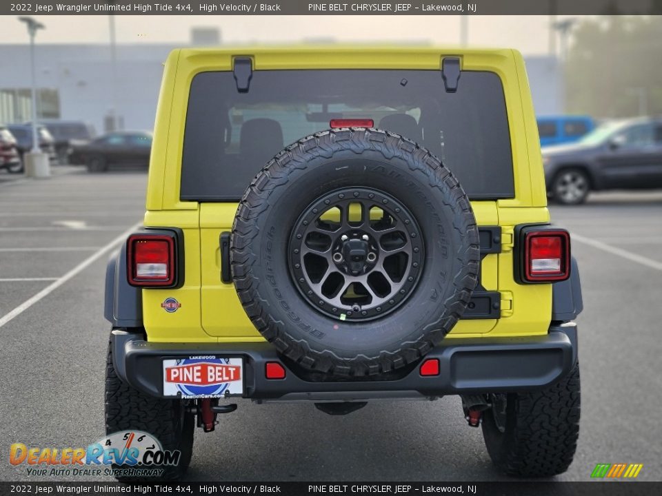 2022 Jeep Wrangler Unlimited High Tide 4x4 High Velocity / Black Photo #5