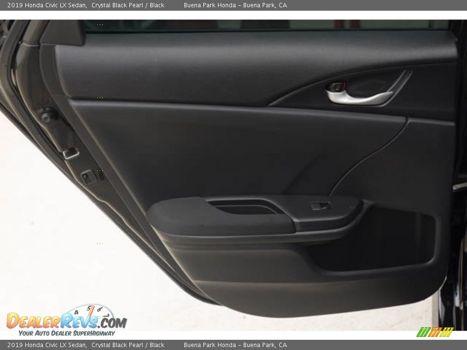 2019 Honda Civic LX Sedan Crystal Black Pearl / Black Photo #31
