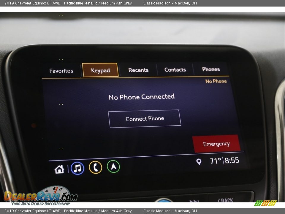 2019 Chevrolet Equinox LT AWD Pacific Blue Metallic / Medium Ash Gray Photo #11