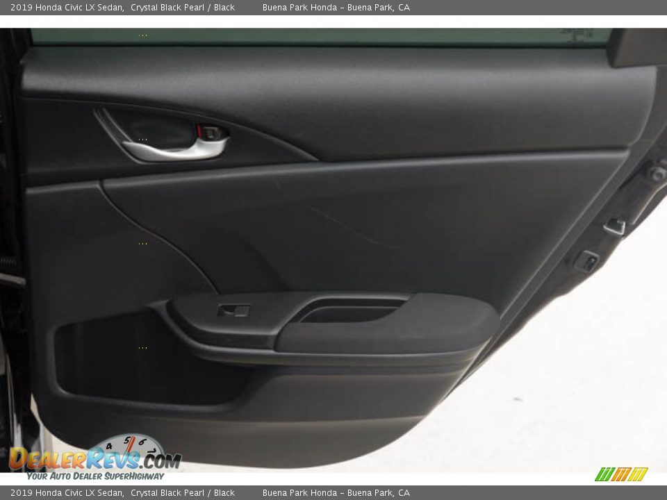 2019 Honda Civic LX Sedan Crystal Black Pearl / Black Photo #32